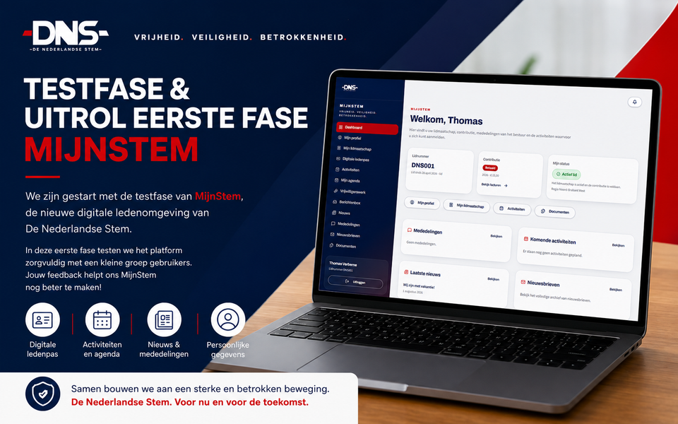 Testfase en uitrol eerste fase MijnStem